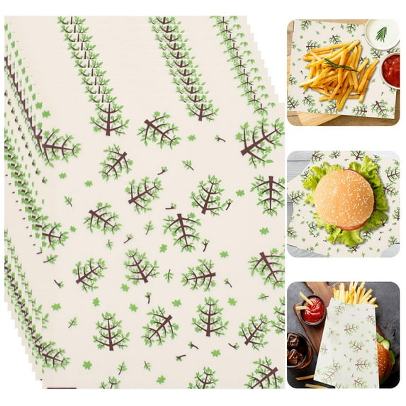 WRITWAA 50 Sheets Sandwich Paper Wraps, Food Safe Multi- for Sandwiches, Picnics, and General Use