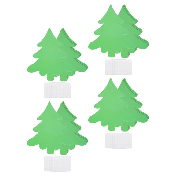 WRITWAA 50Pcs Christmas Tree Card Craft Kit with Green Cardstock for Handmade Holiday and Seasonal Greetings