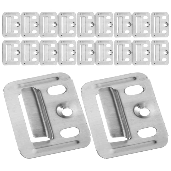 WRITWAA 50Pcs Wall Panel Buckle Clips Stainless Steel Fasteners for Bamboo Wood Fiberboard Home Installation