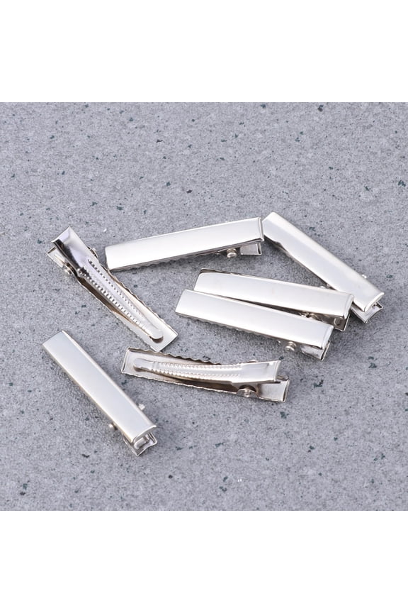 50pcs Hair Salon Clips Silver Iron for Custom Hair Design
