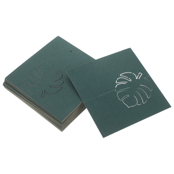 WRITWAA 50pcs Wedding and Party Cards with Unique Leaf Design, Handwritten Space, and 3D Craftsmanship for Invitations and Notes