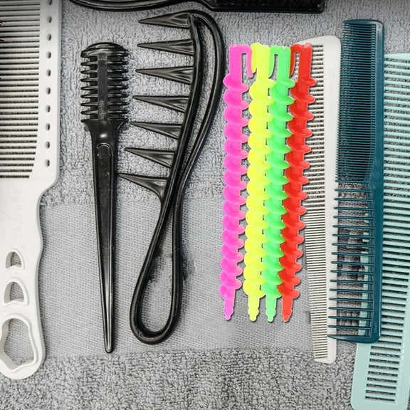 WRITWAA 52Pcs Plastic Spiral Perm Rods for Hair Curling Easy Use and Safe Styling with Assorted Colors