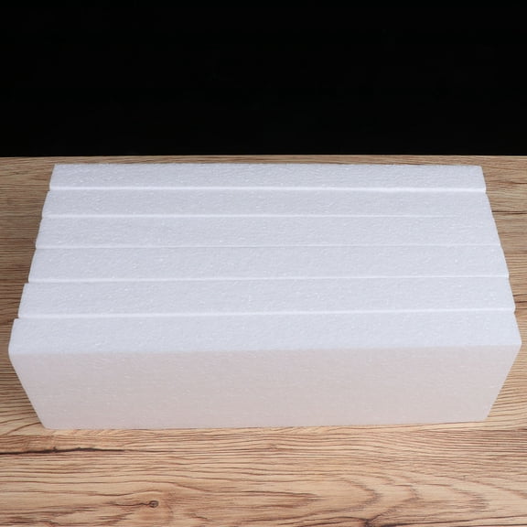 WRITWAA White Foam Blocks for Cake Decorating and Display, Smooth , 12 Pieces Ideal for Crafting, Baking, and Projects
