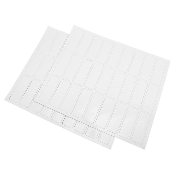 WRITWAA 54pcs Blank Name Marking Labels Coated Paper for Office Use and Organization