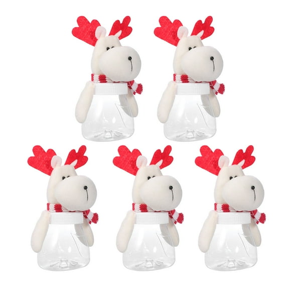 WRITWAA 5-Pack White Candy Holders Candy Dispenser Storage Containers for Home Kitchen Party Decoration