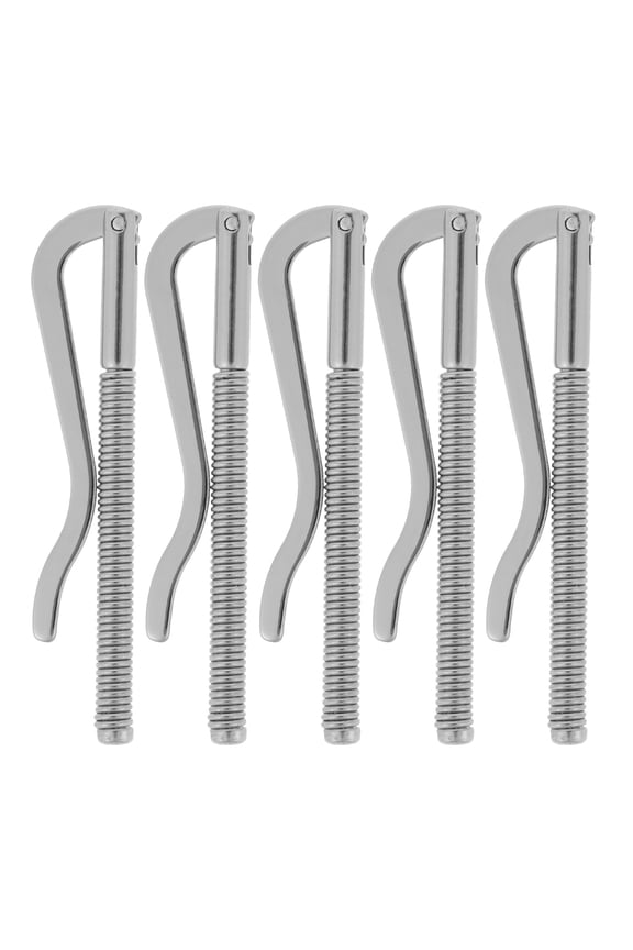5-Pack Metal Spring Money Clips for Cash, Credit Cards, Wallets, and Check Storage Secure Holders