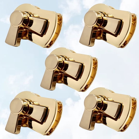 WRITWAA 5Pcs Durable Golden Knot Lock Bag Accessories Zinc Alloy Material