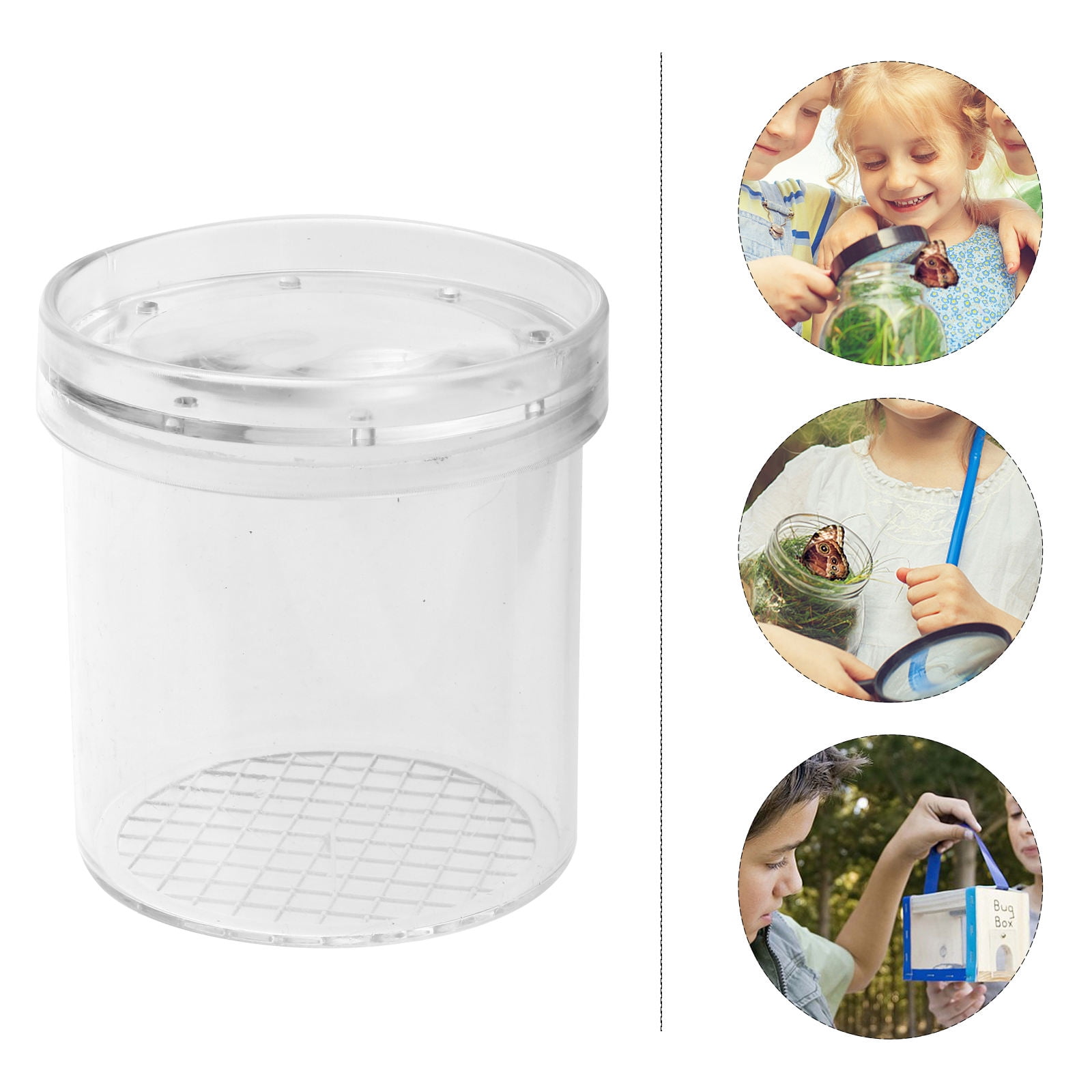 WRITWAA 5Pcs Insect Observation Containers Leopard Plastic Box for Kids ...