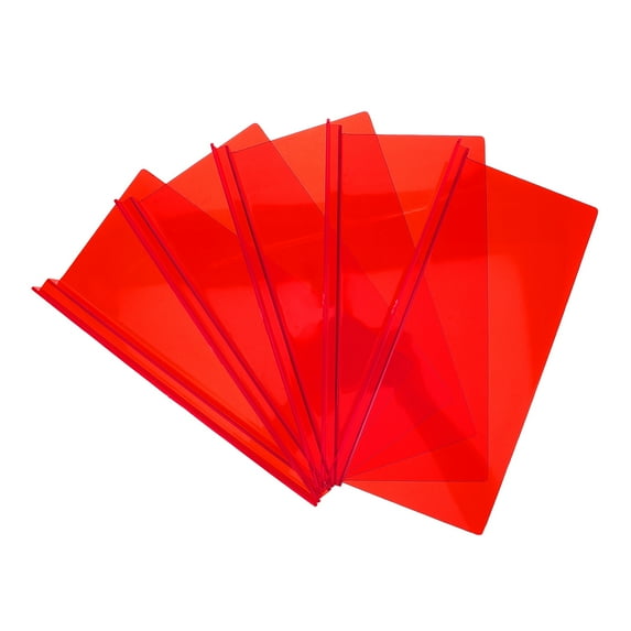 WRITWAA Red Slatwall Shoe Shelves, Durable and Stable, Clear View, High Loadbearing, 5Pcs