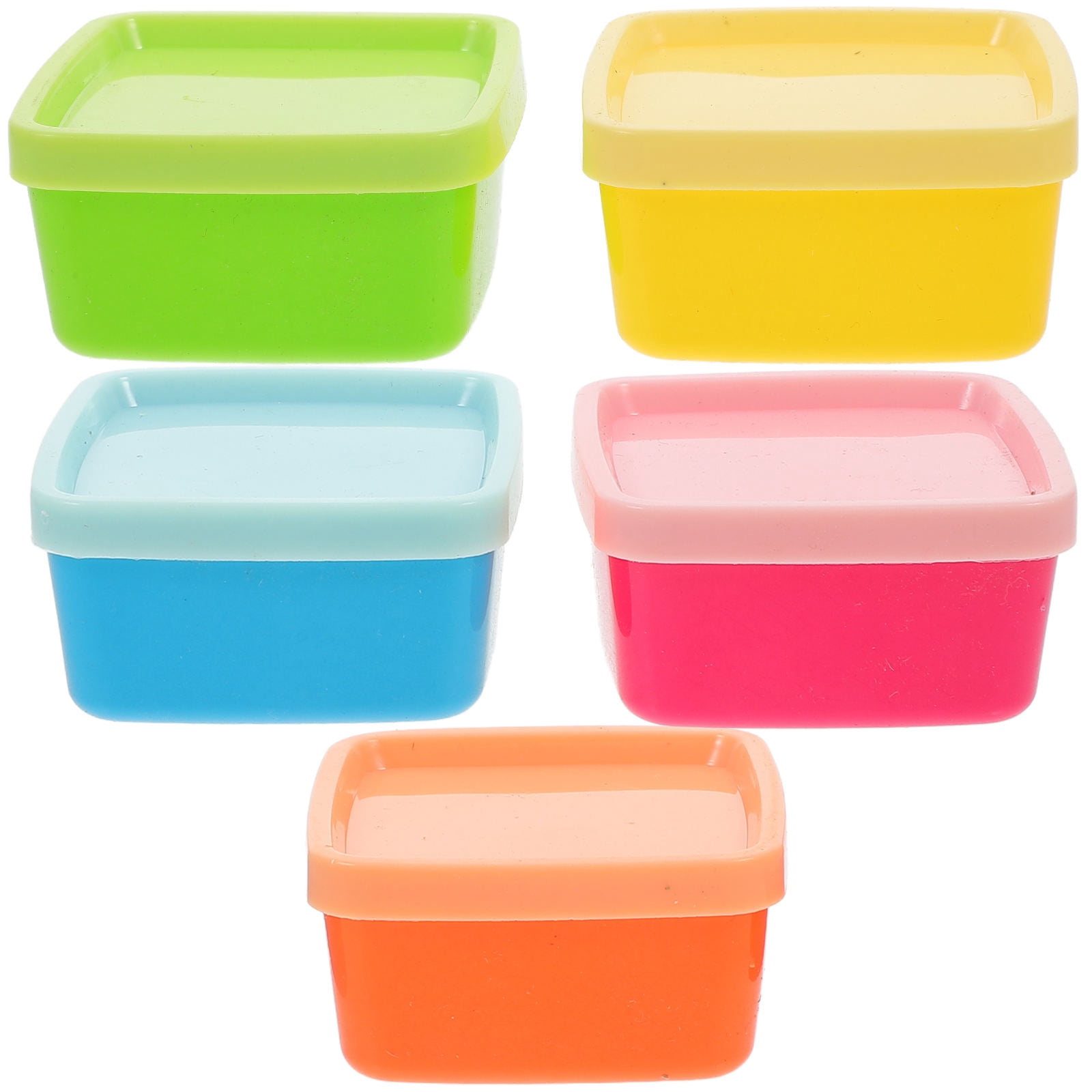 WRITWAA 5Pcs Snack Containers Compact Size PP Easy to Open and Close ...