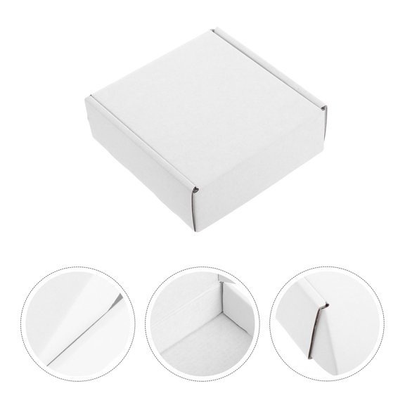 WRITWAA 5pcs Small Shipping Boxes For Small Business Kraft Paper Cardboard Mailer Boxes For Shipping And Storage