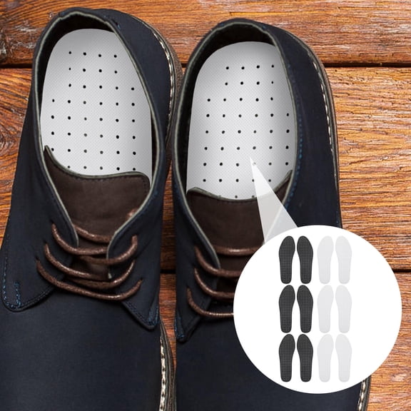 WRITWAA 6 Pairs of Shoe Pads for Shoes EVA Black Protect Feet Ultra-thin Design