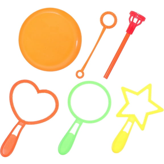 WRITWAA 6Pcs Bubble Wand Set Bubble Maker for Outdoor Family Fun