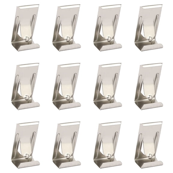 WRITWAA 60Pcs Picture Frame Clip Hanger Silver Iron Hanging Tool For Wooden Frames Canvases Diy Projects