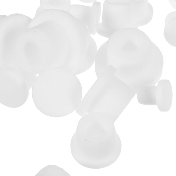 WRITWAA Silicone Salt and Pepper Shaker Stoppers Replacement Plugs White 60 Pieces for Spice Jar Covers
