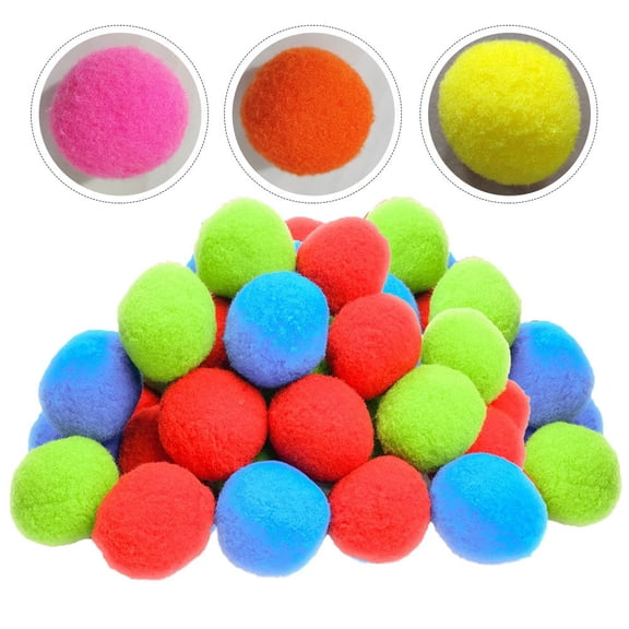WRITWAA 60Pcs Outdoor Reusable Balls for Backyard and Pool Party Assorted Color Game Balls