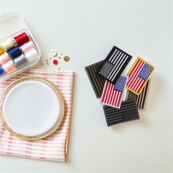 WRITWAA Hook and Loop Embroidered Patch Set 6pcs for Vest Caps