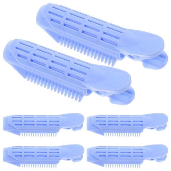 WRITWAA 6Pcs Blue Fluffy Hair Clips Root Clip for Curl Hair Volume and Easy Use