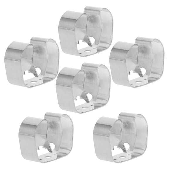WRITWAA 6Pcs Heavy Duty Carbon Steel Spring Clamp Clips for Wall Mounted Tool and Broom Holders