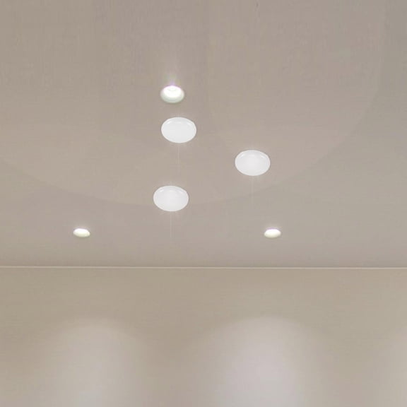 WRITWAA 6Pcs White Light Diffuser Shield for Ceiling and Hanging Lights