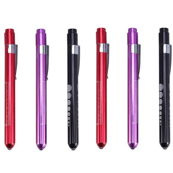 WRITWAA 6Pcs Portable Flashlight Alloy Button Switch Assorted Color for Daily Use