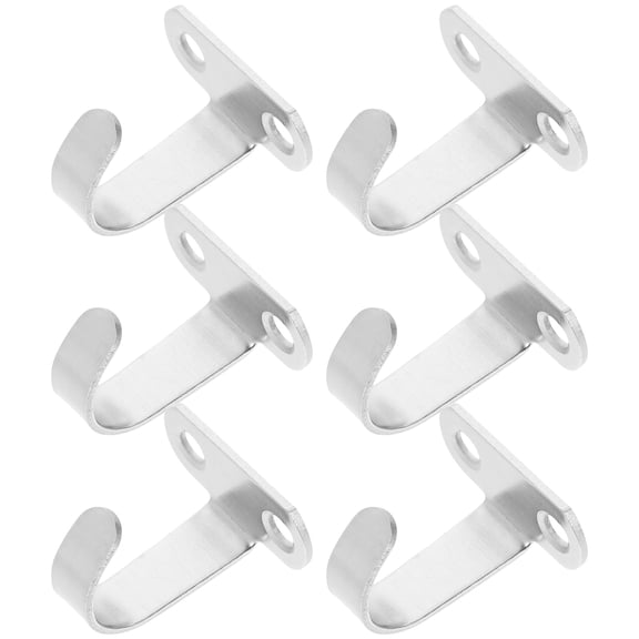 WRITWAA 6Pcs Screw Mounted Ceiling Hooks Heavy Duty Iron Hooks for Home Hanging