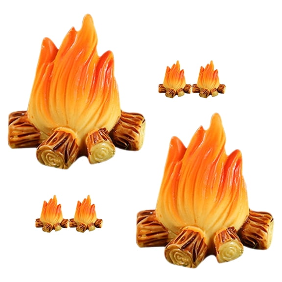 WRITWAA Resin Fake Campfire Decoration for Durable Party Use