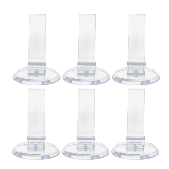 WRITWAA 6pcs Acrylic Shoe Display Stand round Base Retail Riser for Malls