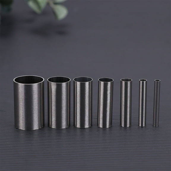 WRITWAA 7-Piece Stainless Steel Round and Press Molds Set Ceramic Art Tools for Pottery