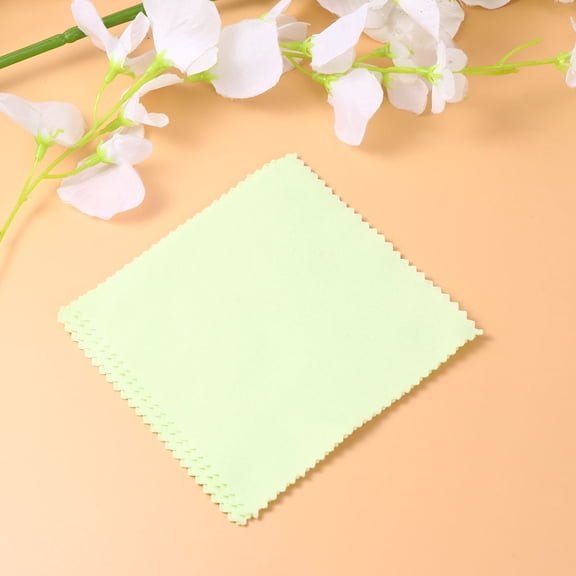 WRITWAA 80Pcs Microfiber Eyeglasses Cloth Green for Cleaning Smudges Fingerprints and Oils Without