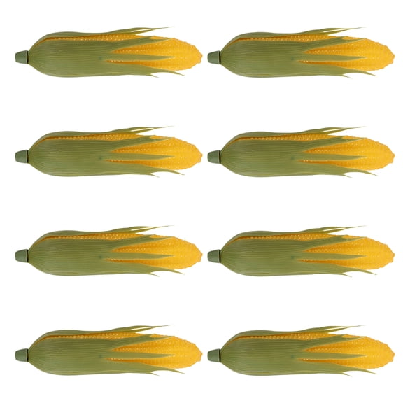 WRITWAA Realistic Corn Props High Detail Design for Kitchen Decor 8Pcs