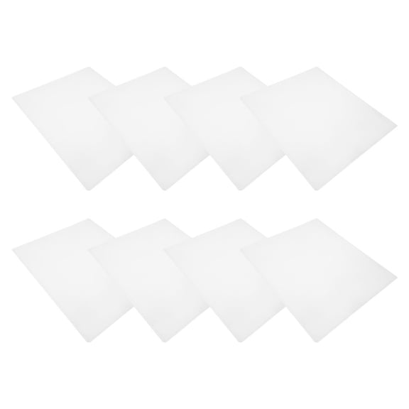 WRITWAA 8Pcs Clear Plastic Card Sleeves Flexible Photo Sleeve Protectors for Home and Studio