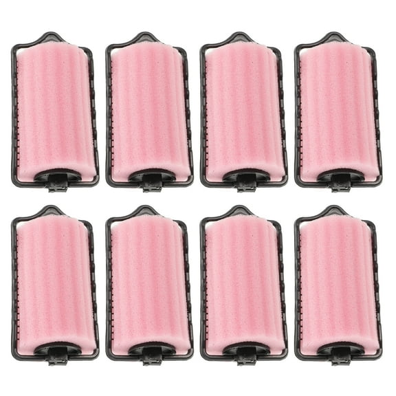 WRITWAA 8 Pieces Foam Hair Rollers, Self-Grip Sponge Curlers for Soft, Natural Waves and Easy Hair Styling at Home or Travel