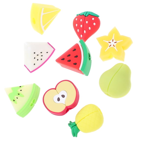 WRITWAA 9-Piece Fruit Shaped Cable Protectors for Phone Charging Cables, Data Line Covers, Cute and Functional Accessories