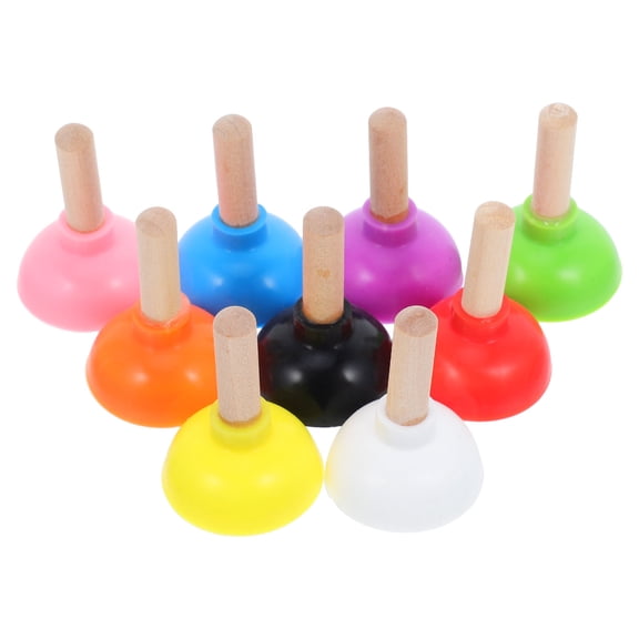 WRITWAA Magician Plunger Prop Assorted Color Realistic Appearance Portable Lightweight 9Pcs