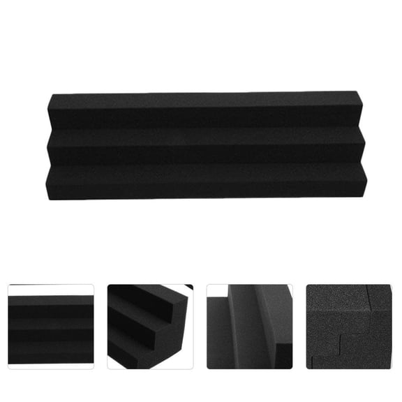 WRITWAA Corner Sound Absorbing Foam Panel for Acoustic Control and Soundproofing Black