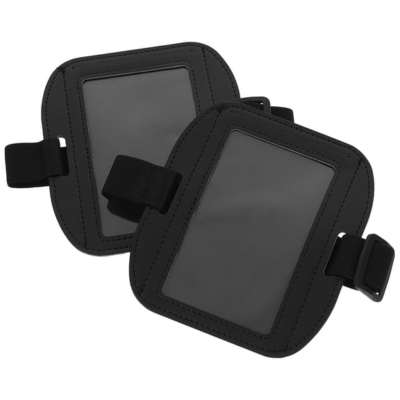 CTIRCHIU 1Pairs Adjustable Black Armband Strap for Id Badge Holder in Business Environments