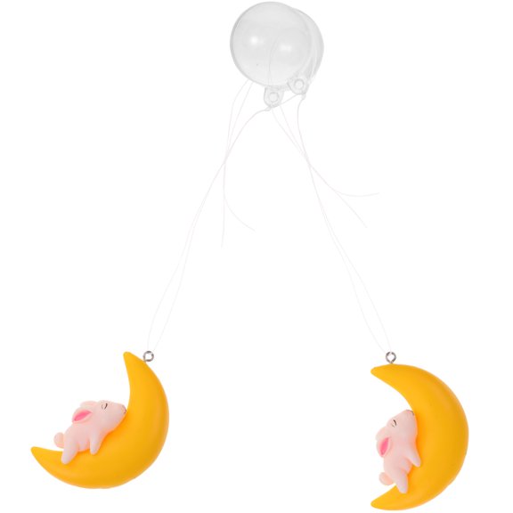 WRITWAA Adorable Assorted Color Floating Tank Figurines Made of Flexible Glue for Fish Tank Decorations 2Pcs