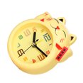 thumbnail image 1 of WRITWAA Yellow Cat Desk Alarm Clock with Large Easy-to-Read Numbers, Table Clock for Home and Office, 1 of 6