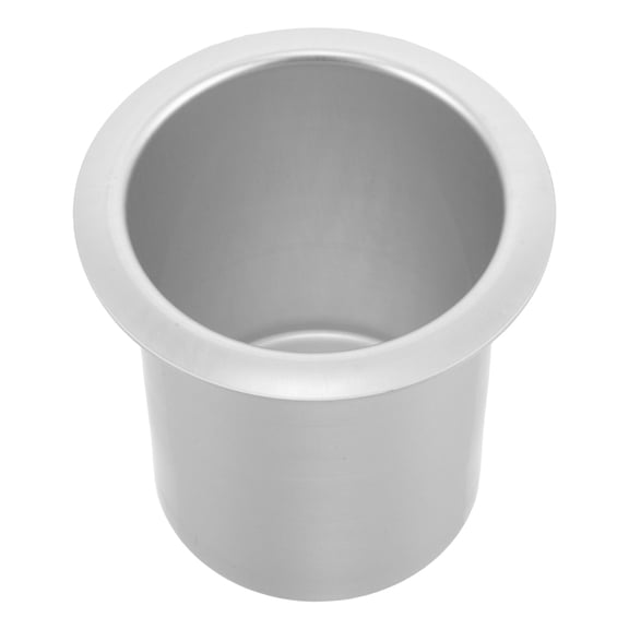 CTIRCHIU Aluminum Rv Cup Holder Insert for Car Armrest Secure Non Spill Design Plated Silver Finish