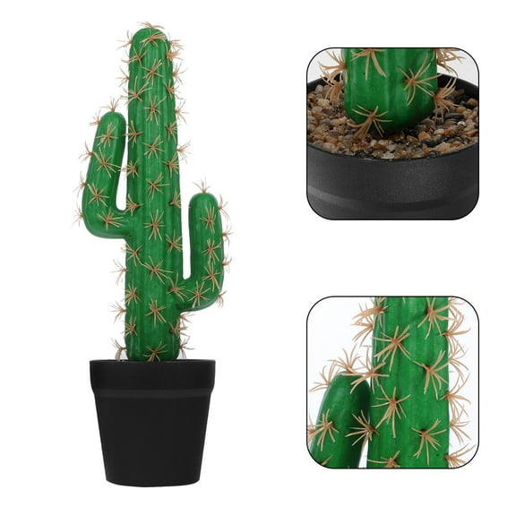 WRITWAA Large Artificial Cactus Plant Multi Plastic Decor for Indoor Outdoor Home Pack