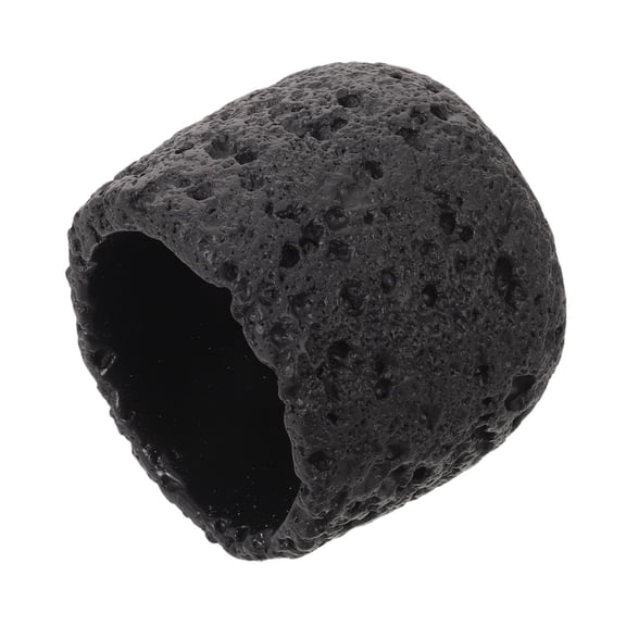 WRITWAA Artistic Volcanic Stone Match Container for Home Mantel and Candle Lighting Storage