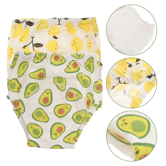 WRITWAA Toddler Potty Training Underwear Assorted Colors 2-Pack Absorbent Training Pants