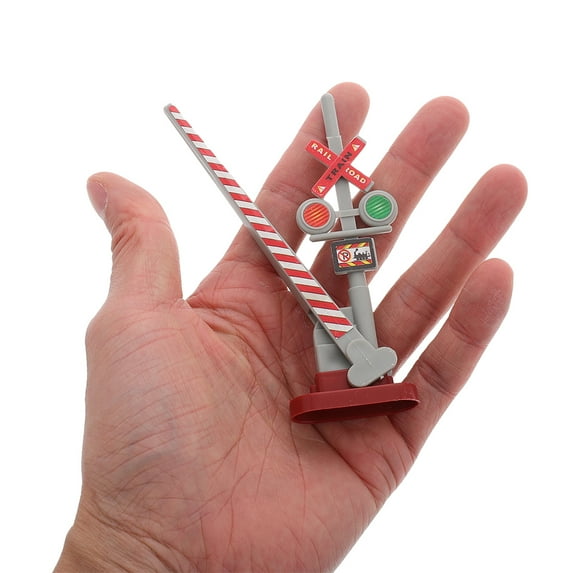 WRITWAA Assorted Color Model Train Accessories, Realistic Station, Traffic Signals, Durable Materials, 2Sets