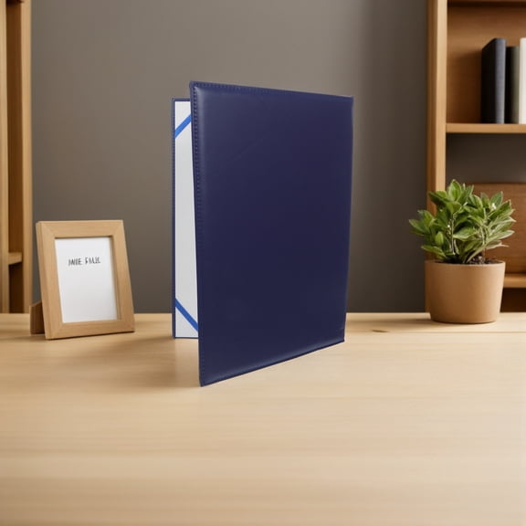 WRITWAA Award Certificate Folder with Elegant Blue Cover for Office Document Protection