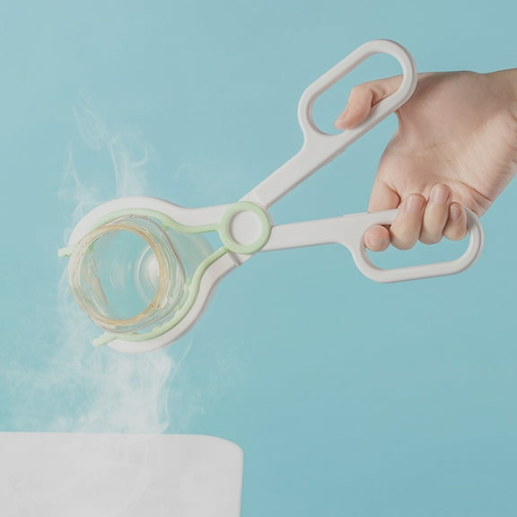 WRITWAA Multi Function Green Feeding Bottle Clamp Made of ABS and Tpe Anti Scald Grip