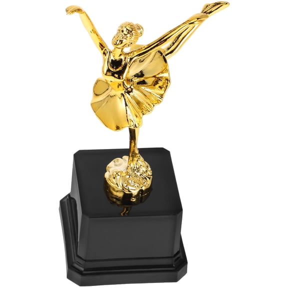 WRITWAA Ballet Dance Trophy Trophy Golden Plastic Statue Design 1Pcs for Recess Games