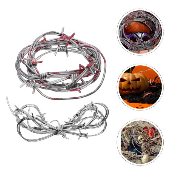 WRITWAA Haunted House Prop Assorted Color PVC Spooky Decor 2Pcs