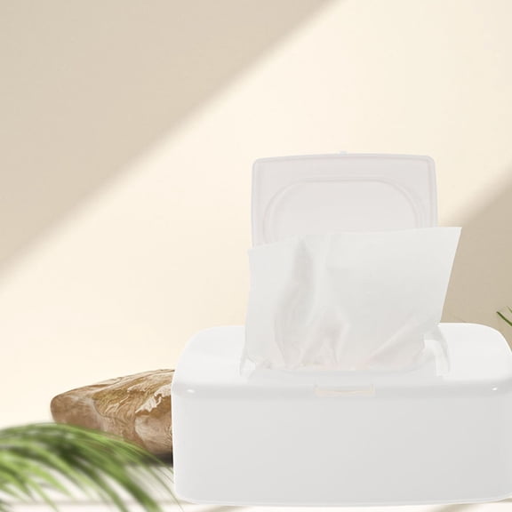 WRITWAA Refillable Wipes Container Box White PP 3Pcs