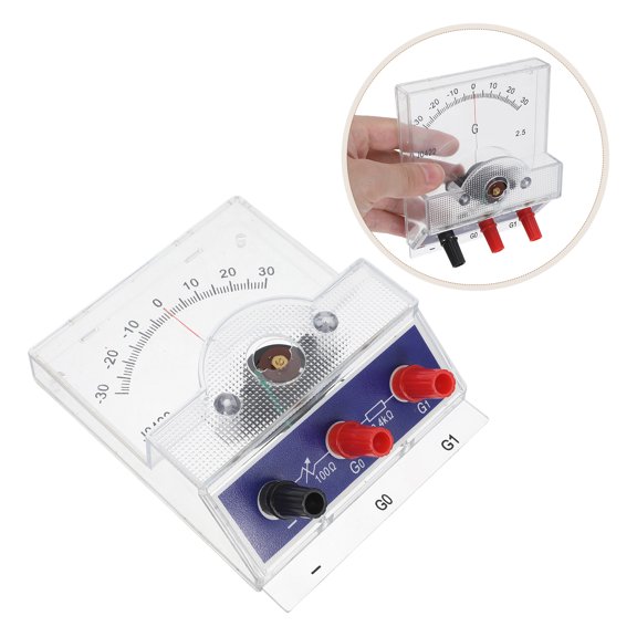 WRITWAA Beginner Voltmeter Analog Dc Panel Mount Meter for Home Electrical Experiments and Science Classes